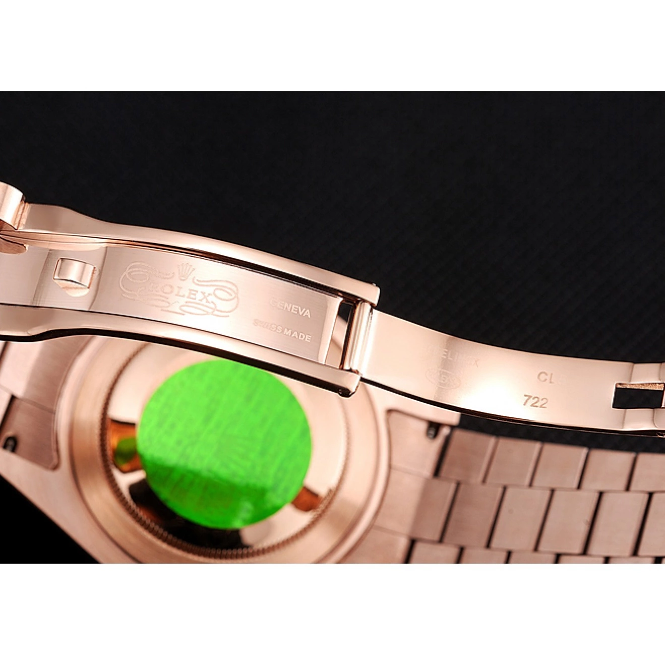 Best AAA Replica Sites Day Rolex Case Etched Gold Gold Rose Rose Date And Bracelet Swiss 40 Dial 0815